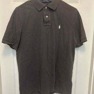 Ralph Lauren Dark Gray Polo Shirt Classic Design